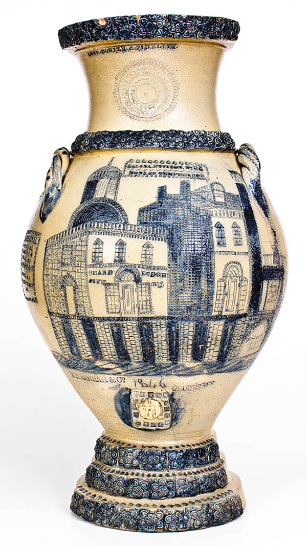 Antiques and Auction News Article: Broadway Cooler Nears New Record For Stoneware At Auction