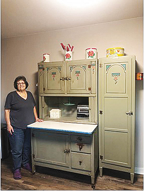 Antiques and Auction News Article: Chimney Hoosier Cabinet Finds New Home