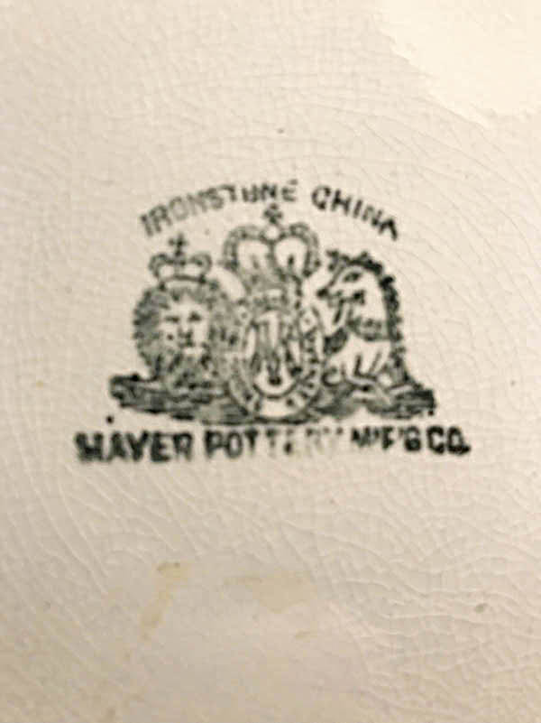 Antiques and Auction News Article: Cut-Sponge Ironstone China From The Mayer Pottery: A Brief History
