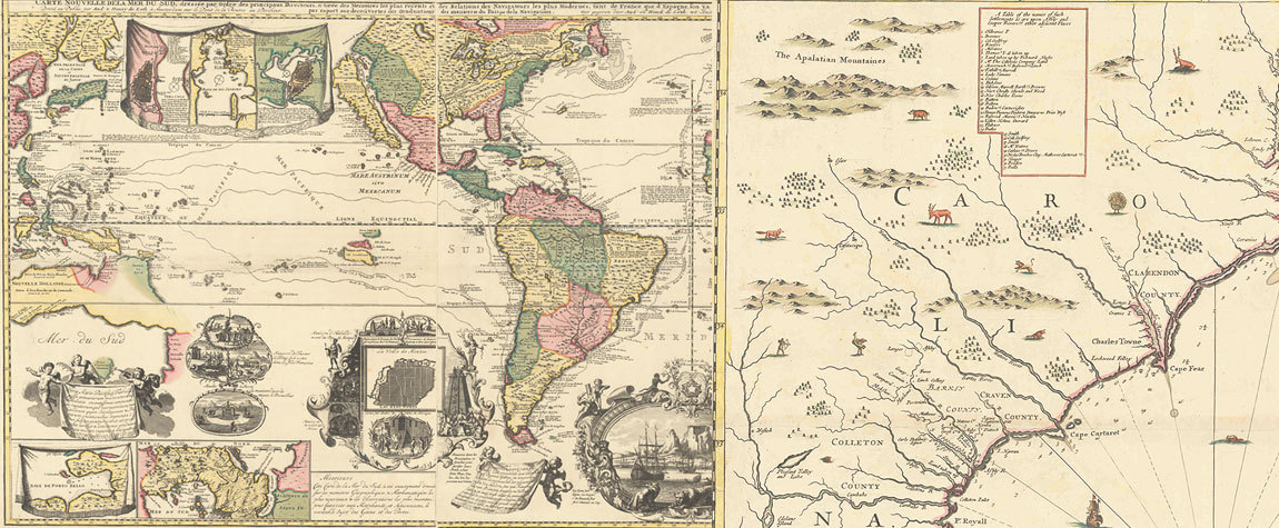 Map Of The Carolinas From 1685 Sells For $29,325